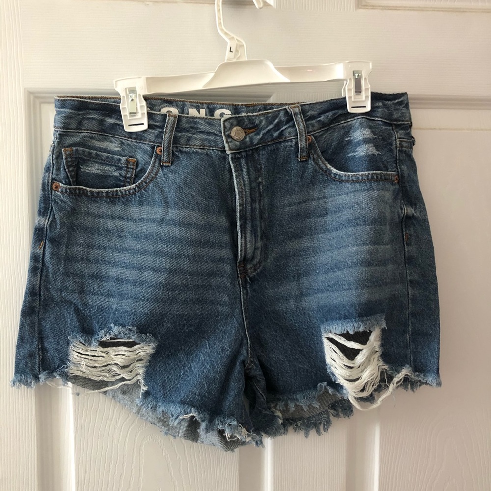 High rise mom shorts
